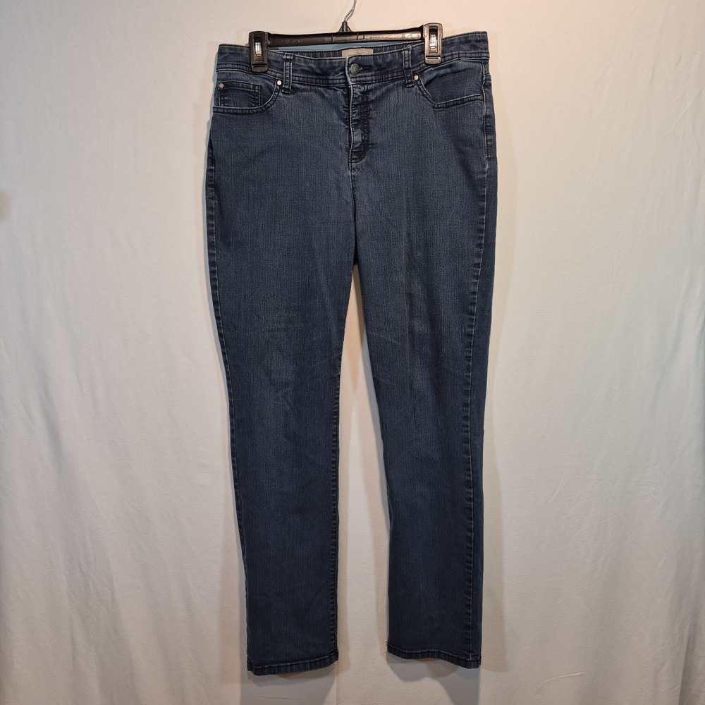 Chicos‎ Jeans Fabulously Slimming Womens Jeans Sz 1.5 Quiet Luxury Minimalist